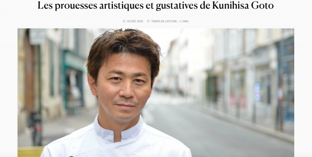 Gault & Millau - Les prouesses artistiques et gustatives de Kunihisa Goto